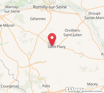Map of Marigny-le-Châtel, Grand Est