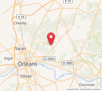 Map of Marigny-les-Usages, Centre