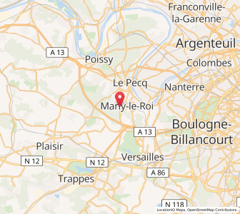 Map of Marly-le-Roi, Île-de-France