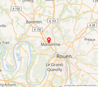 Map of Maromme, Normandy