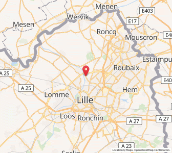 Map of Marquette-lez-Lille, Hauts-de-France