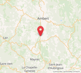 Map of Marsac-en-Livradois, Auvergne-Rhône-Alpes