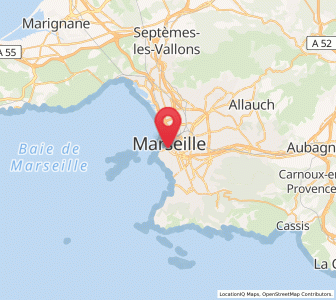 Map of Marseille Saint-Victor, Provence-Alpes-Côte d'Azur