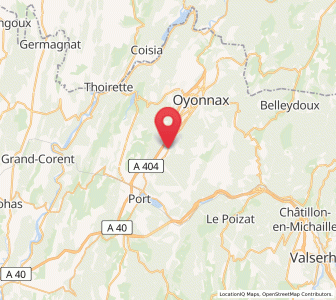 Map of Martignat, Auvergne-Rhône-Alpes