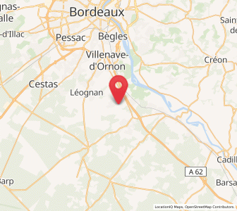 Map of Martillac, Nouvelle-Aquitaine