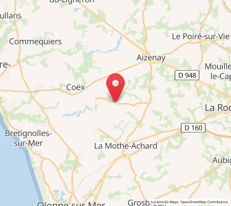 Map of Martinet, Pays de la Loire