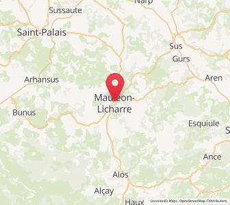 Map of Mauléon-Licharre, Nouvelle-Aquitaine