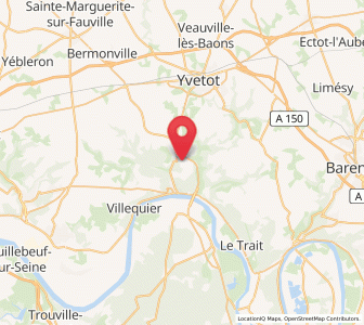 Map of Maulévrier-Sainte-Gertrude, Normandy