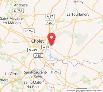 Map of Mazières-en-Mauges, Pays de la Loire