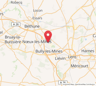 Map of Mazingarbe, Hauts-de-France