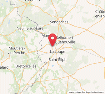 Map of Meaucé, Centre