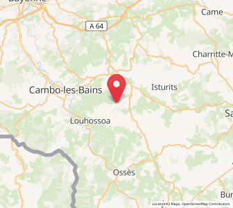Map of Mendionde, Nouvelle-Aquitaine