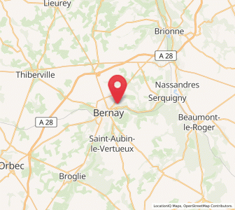 Map of Menneval, Normandy