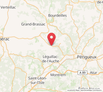 Map of Mensignac, Nouvelle-Aquitaine
