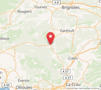 Map of Méounes-lès-Montrieux, Provence-Alpes-Côte d'Azur