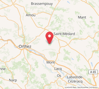 Map of Mesplède, Nouvelle-Aquitaine