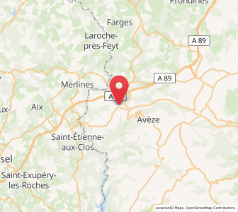 Map of Messeix, Auvergne-Rhône-Alpes