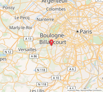 Map of Meudon, Île-de-France