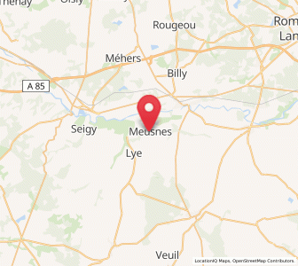 Map of Meusnes, Centre