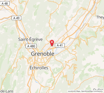 Map of Meylan, Auvergne-Rhône-Alpes