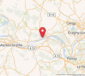 Map of Mézy-sur-Seine, Île-de-France