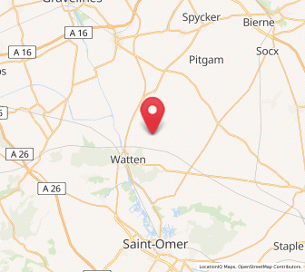 Map of Millam, Hauts-de-France