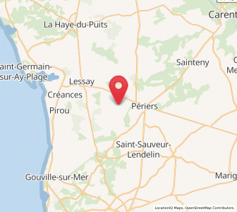 Map of Millières, Normandy