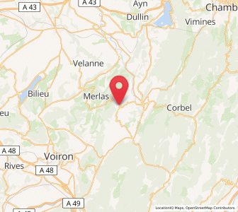 Map of Miribel-les-Échelles, Auvergne-Rhône-Alpes