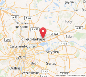 Map of Miribel, Auvergne-Rhône-Alpes