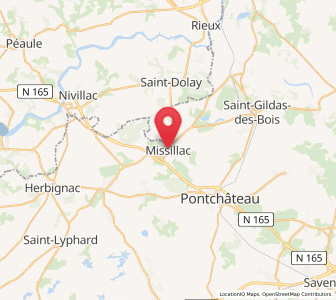 Map of Missillac, Pays de la Loire