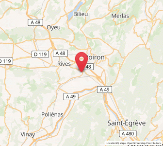 Map of Moirans, Auvergne-Rhône-Alpes