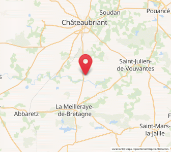 Map of Moisdon-la-Rivière, Pays de la Loire