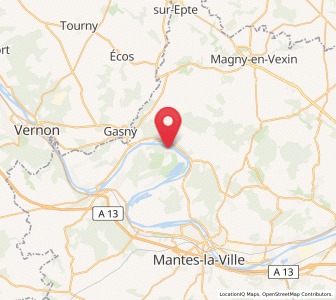 Map of Moisson, Île-de-France