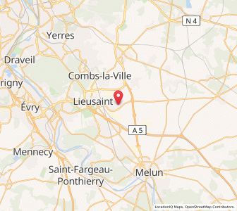 Map of Moissy-Cramayel, Île-de-France