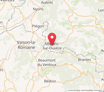 Map of Mollans-sur l'Ouvèze, Auvergne-Rhône-Alpes