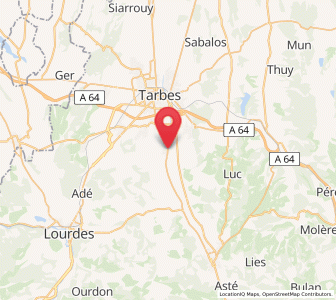 Map of Momères, Occitanie