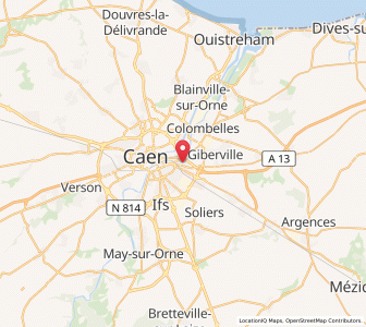 Map of Mondeville, Normandy