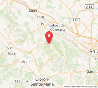 Map of Monein, Nouvelle-Aquitaine