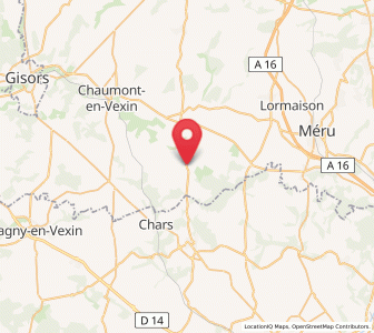 Map of Monneville, Hauts-de-France
