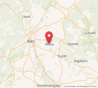 Map of Mons, Occitanie