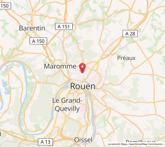 Map of Mont-Saint-Aignan, Normandy