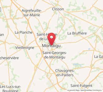 Map of Montaigu, Pays de la Loire