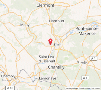 Map of Montataire, Hauts-de-France