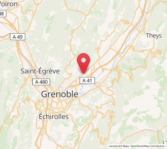 Map of Montbonnot-Saint-Martin, Auvergne-Rhône-Alpes