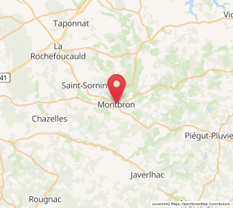 Map of Montbron, Nouvelle-Aquitaine