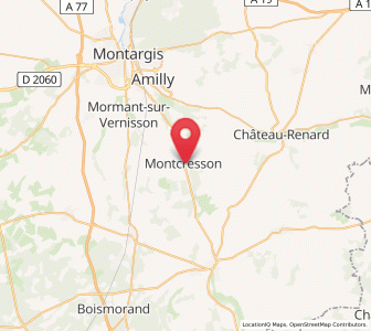 Map of Montcresson, Centre