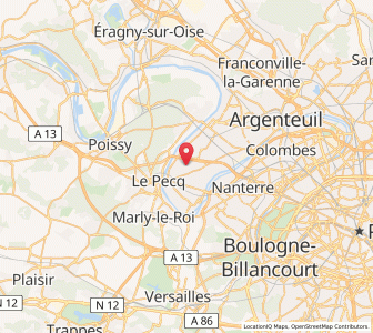 Map of Montesson, Île-de-France