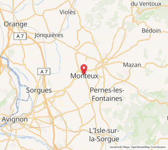 Map of Monteux, Provence-Alpes-Côte d'Azur
