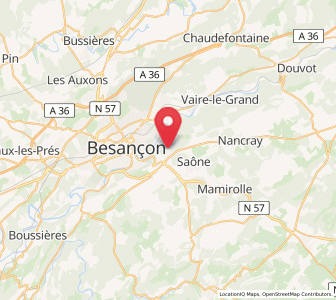 Map of Montfaucon, Bourgogne-Franche-Comté