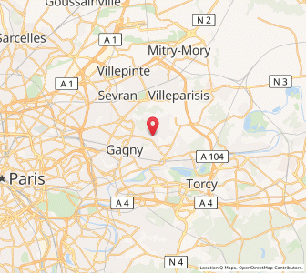 Map of Montfermeil, Île-de-France